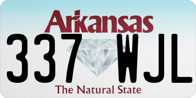 AR license plate 337WJL