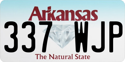 AR license plate 337WJP
