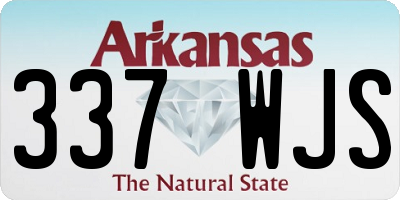 AR license plate 337WJS