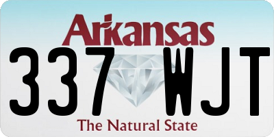 AR license plate 337WJT