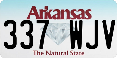 AR license plate 337WJV