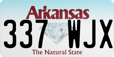 AR license plate 337WJX