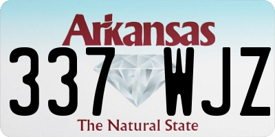 AR license plate 337WJZ