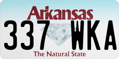 AR license plate 337WKA