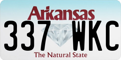 AR license plate 337WKC