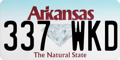 AR license plate 337WKD