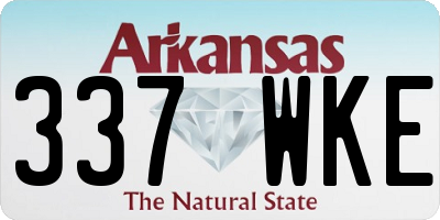 AR license plate 337WKE