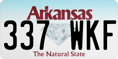 AR license plate 337WKF