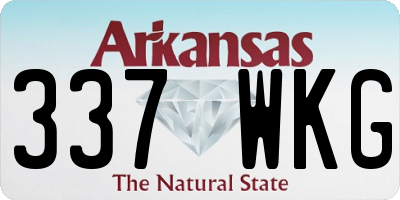 AR license plate 337WKG