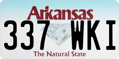 AR license plate 337WKI