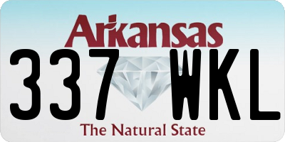 AR license plate 337WKL