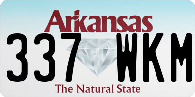 AR license plate 337WKM
