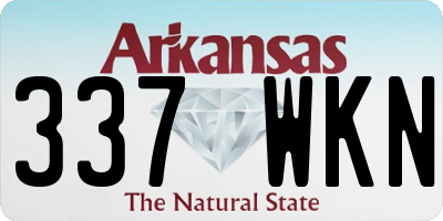 AR license plate 337WKN