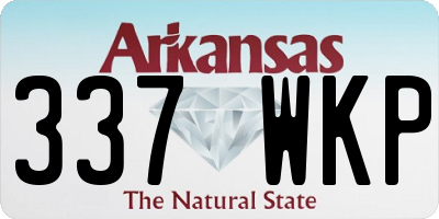 AR license plate 337WKP