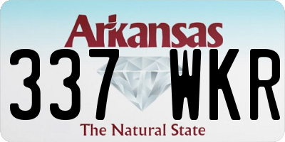 AR license plate 337WKR