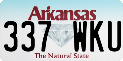 AR license plate 337WKU