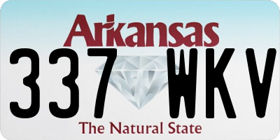 AR license plate 337WKV