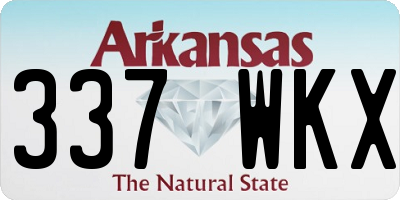 AR license plate 337WKX