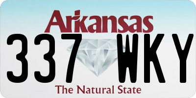 AR license plate 337WKY