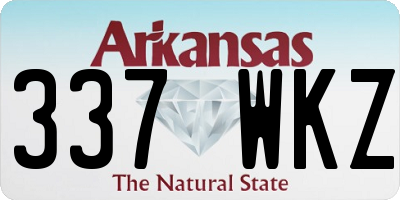 AR license plate 337WKZ