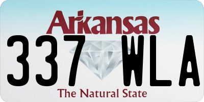AR license plate 337WLA