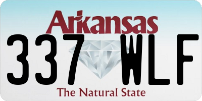 AR license plate 337WLF