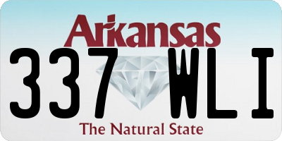 AR license plate 337WLI