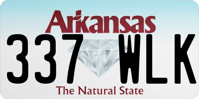 AR license plate 337WLK