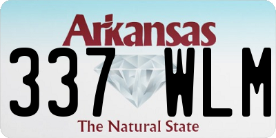 AR license plate 337WLM