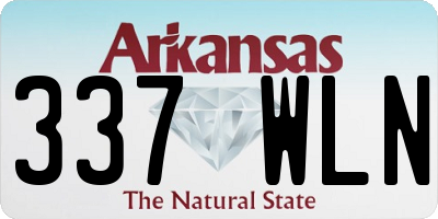 AR license plate 337WLN