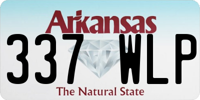 AR license plate 337WLP