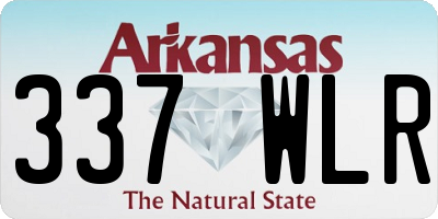 AR license plate 337WLR