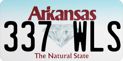 AR license plate 337WLS