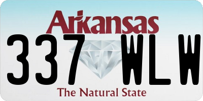 AR license plate 337WLW