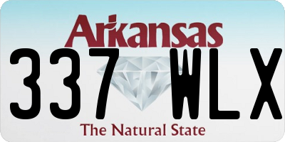AR license plate 337WLX