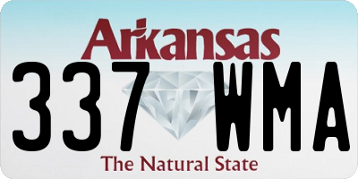 AR license plate 337WMA
