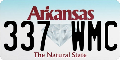 AR license plate 337WMC