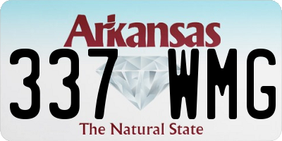 AR license plate 337WMG