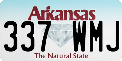AR license plate 337WMJ