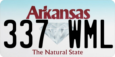 AR license plate 337WML