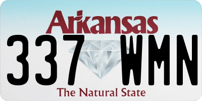 AR license plate 337WMN