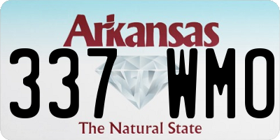 AR license plate 337WMO