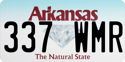 AR license plate 337WMR