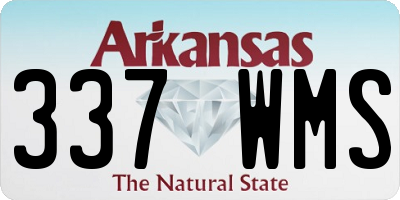 AR license plate 337WMS
