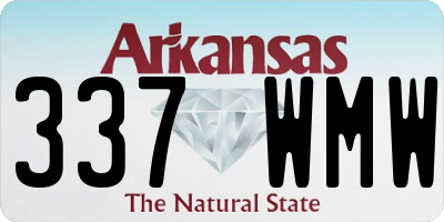 AR license plate 337WMW