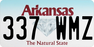 AR license plate 337WMZ