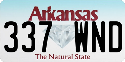 AR license plate 337WND