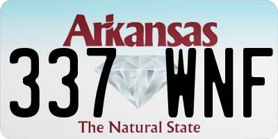 AR license plate 337WNF