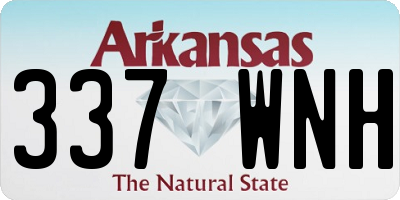 AR license plate 337WNH