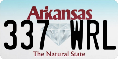 AR license plate 337WRL